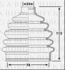BORG & BECK BCB6251 Bellow, driveshaft